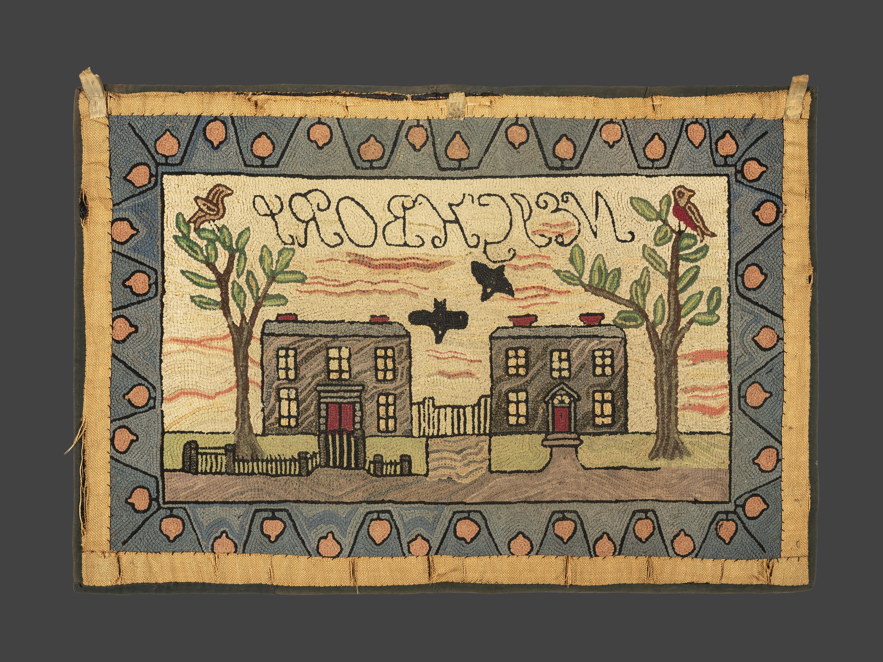 A Pictorial Hooked Rug