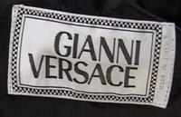 A Gianni Versace Black Leather Fitted Shirt, Size 40.