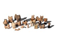 18 Roman Terracotta and Stone Canines