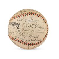 A 1931 Chattanooga Lookouts Team Signed Autograph Baseball