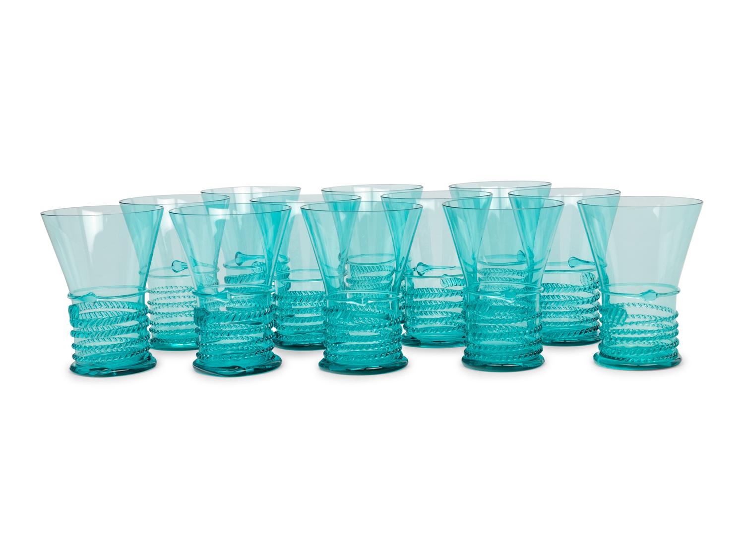 A Set of Twelve Venetian Glass Tumblers