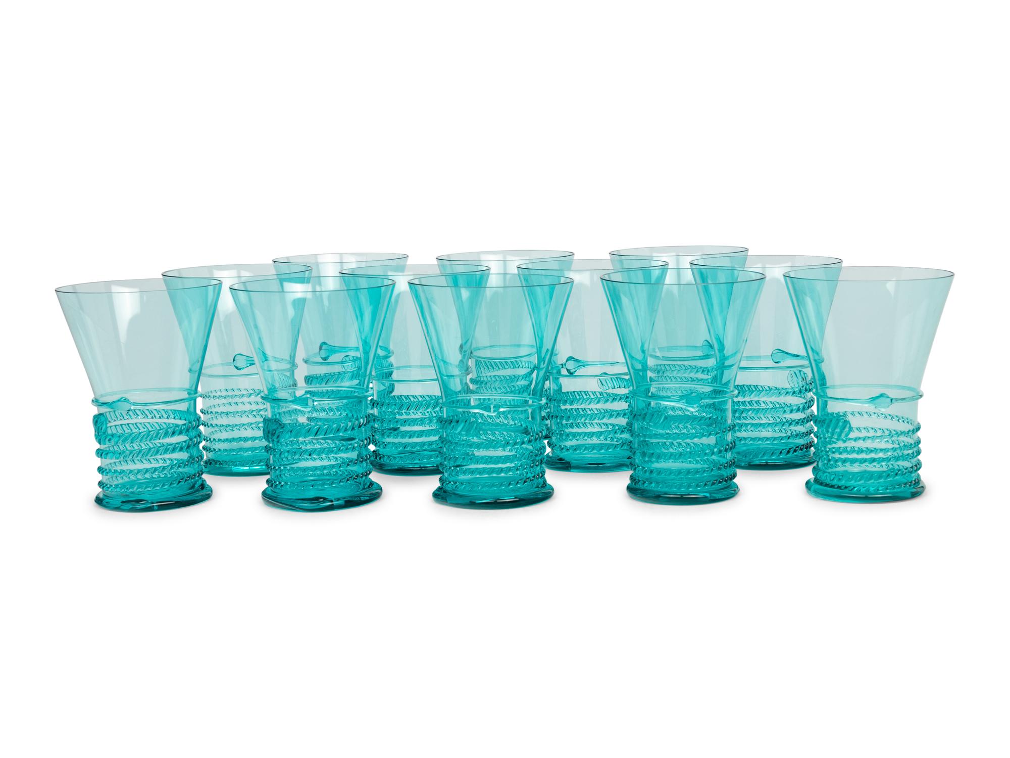 A Set of Twelve Venetian Glass Tumblers