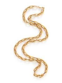 YELLOW GOLD PAPER CLIP LINK CHAIN