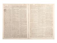 [REVOLUTIONARY WAR]. A group of 3 newspapers reporting on events involving the American Revolution, incl. the first news of the Boston Massacre.