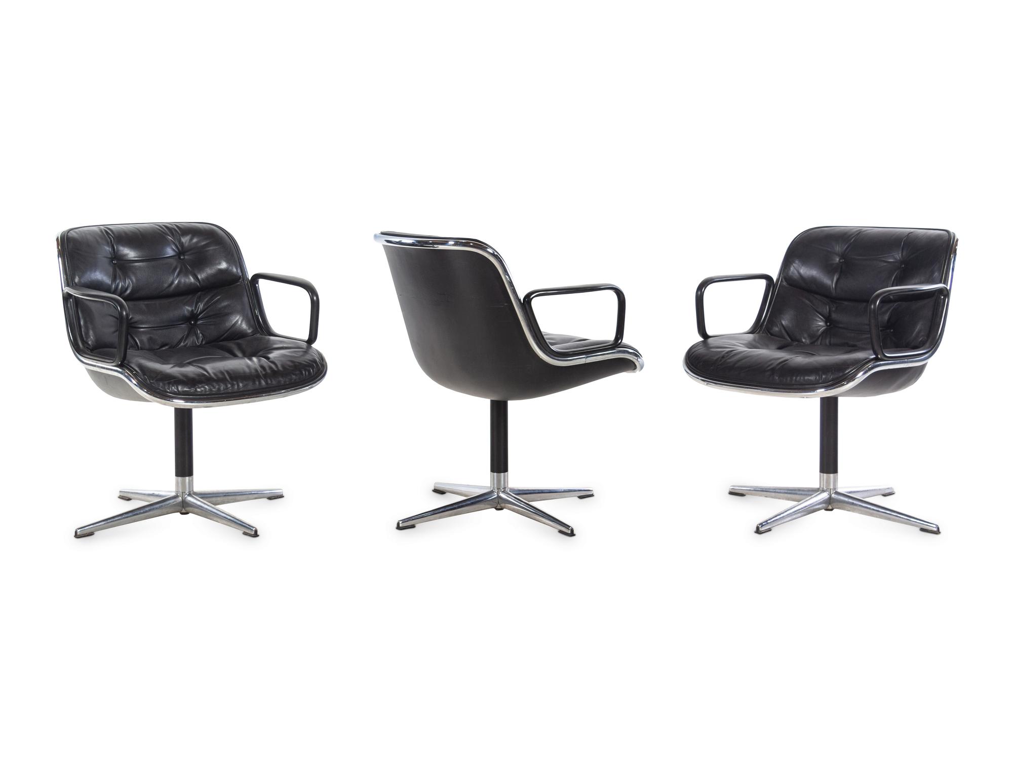 Set of Three Executive Task Armchairs Knoll, USA