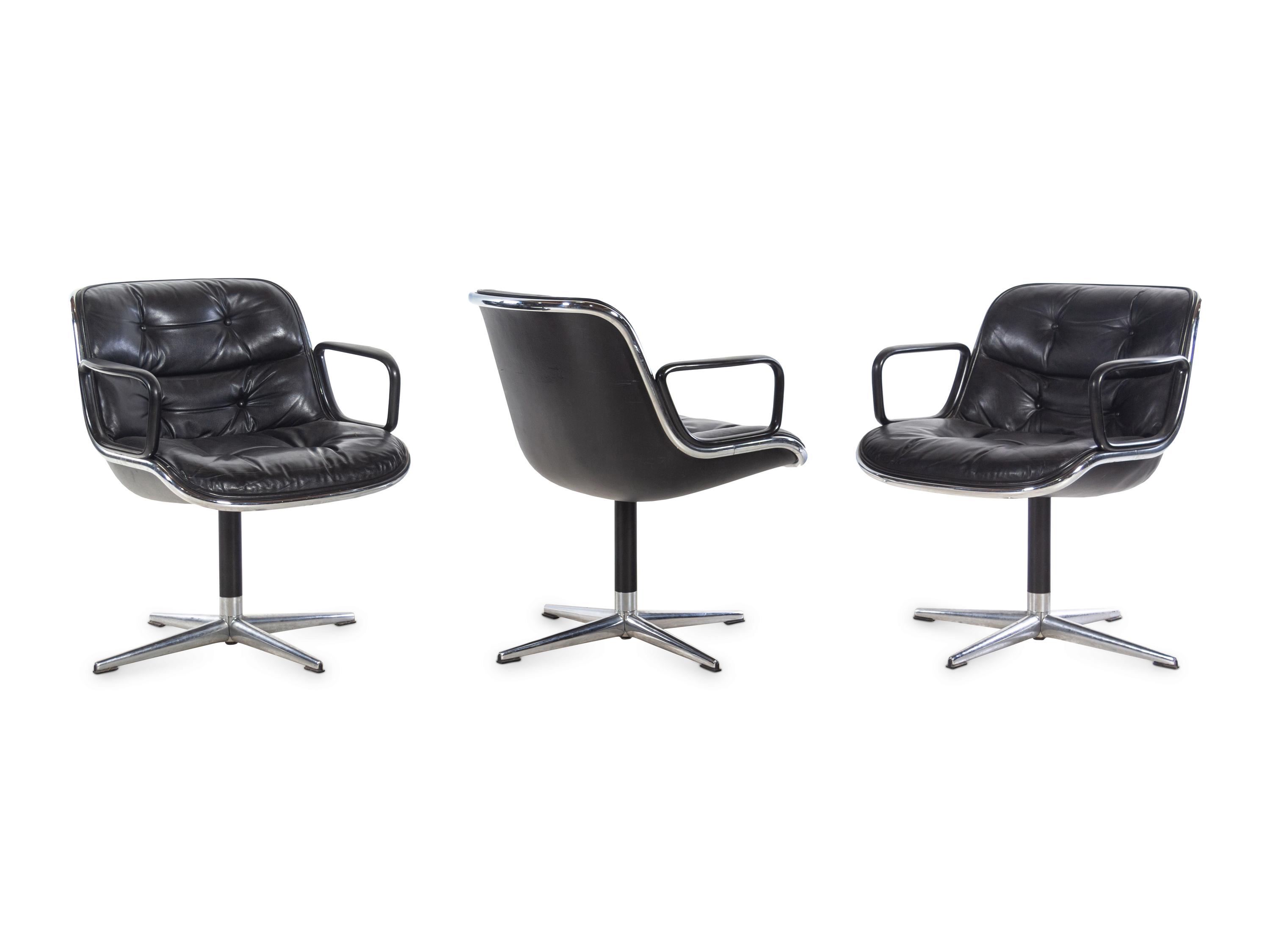 Set of Three Executive Task Armchairs Knoll, USA
