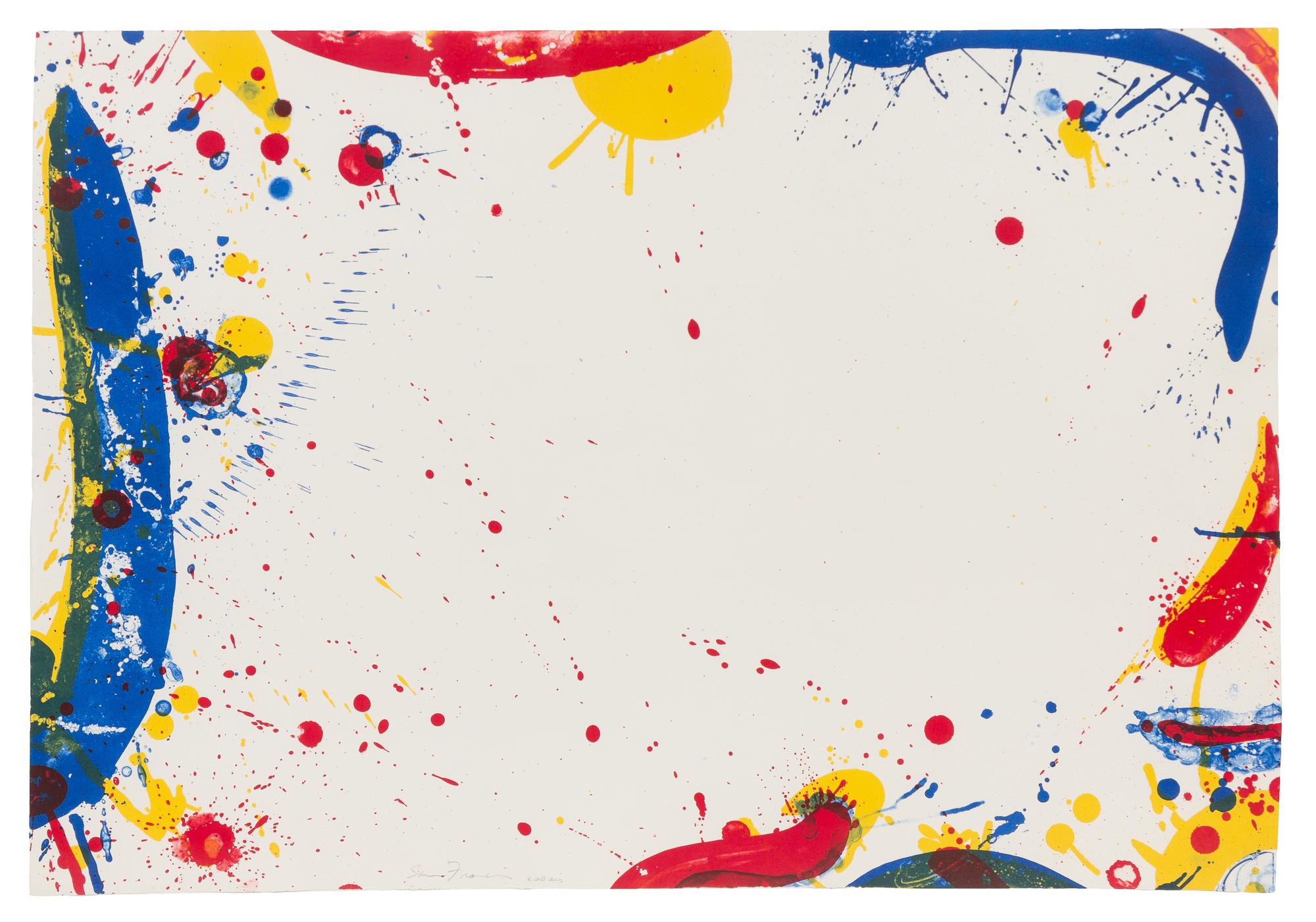 Sam Francis, (American, 1923-1994), Long Blue, 1964