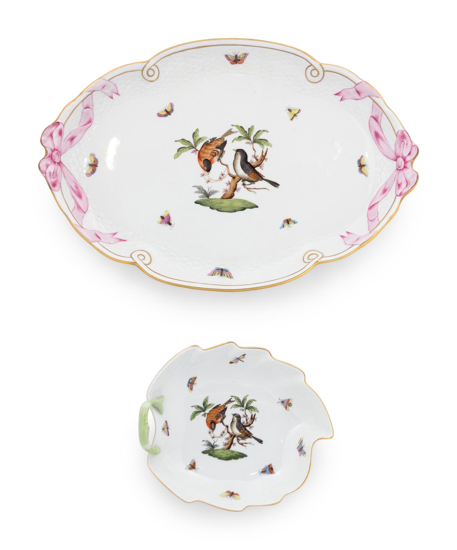 Two Herend Porcelain Articles