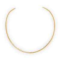 M. WALTERS, YELLOW GOLD TORQUE NECKLACE