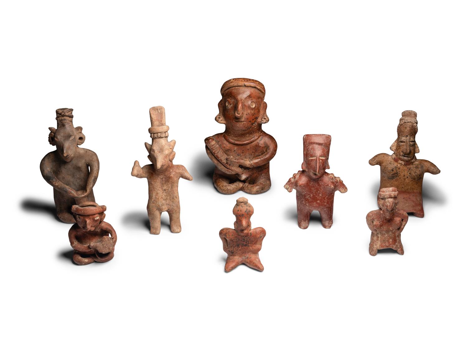 Eight Jalisco Terracotta Figures