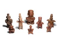 Eight Jalisco Terracotta Figures