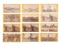 [CIVIL WAR]. 12 stereoviews taken in and around Hanover, PA. Ca 1860s.