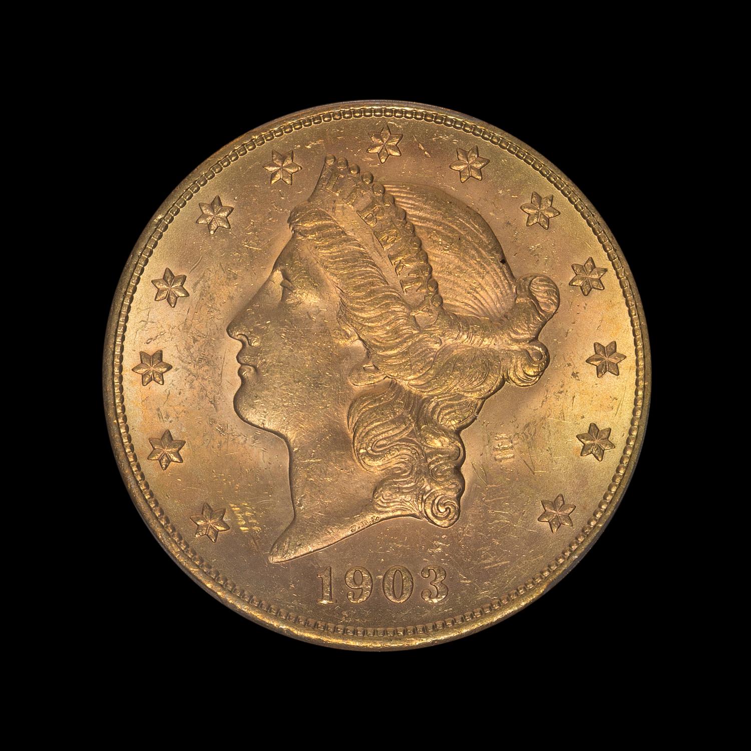 A United States 1903-S Liberty Head $20 Gold Coin
