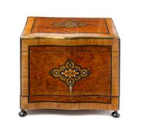 A Napoleon III Various Woods Inlaid Cave a Liqueur Width 13 inches.