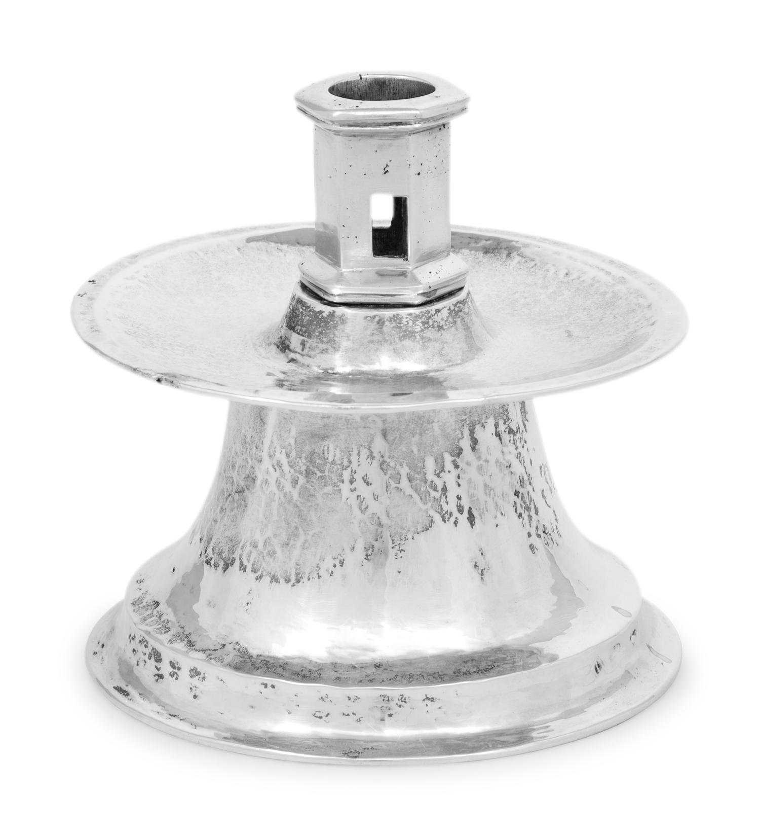 A Continental Silver Heemskirk Candlestick