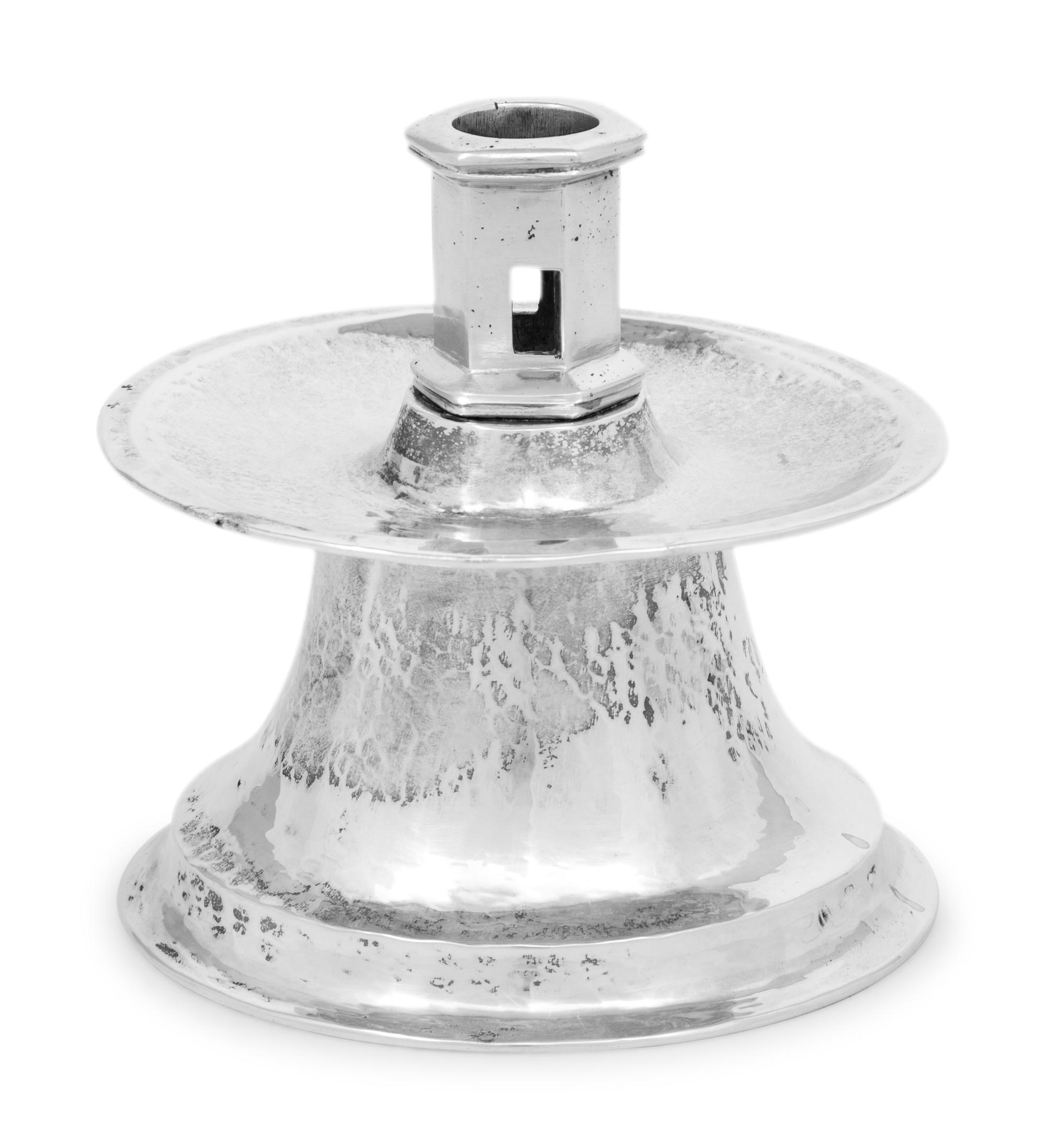 A Continental Silver Heemskirk Candlestick