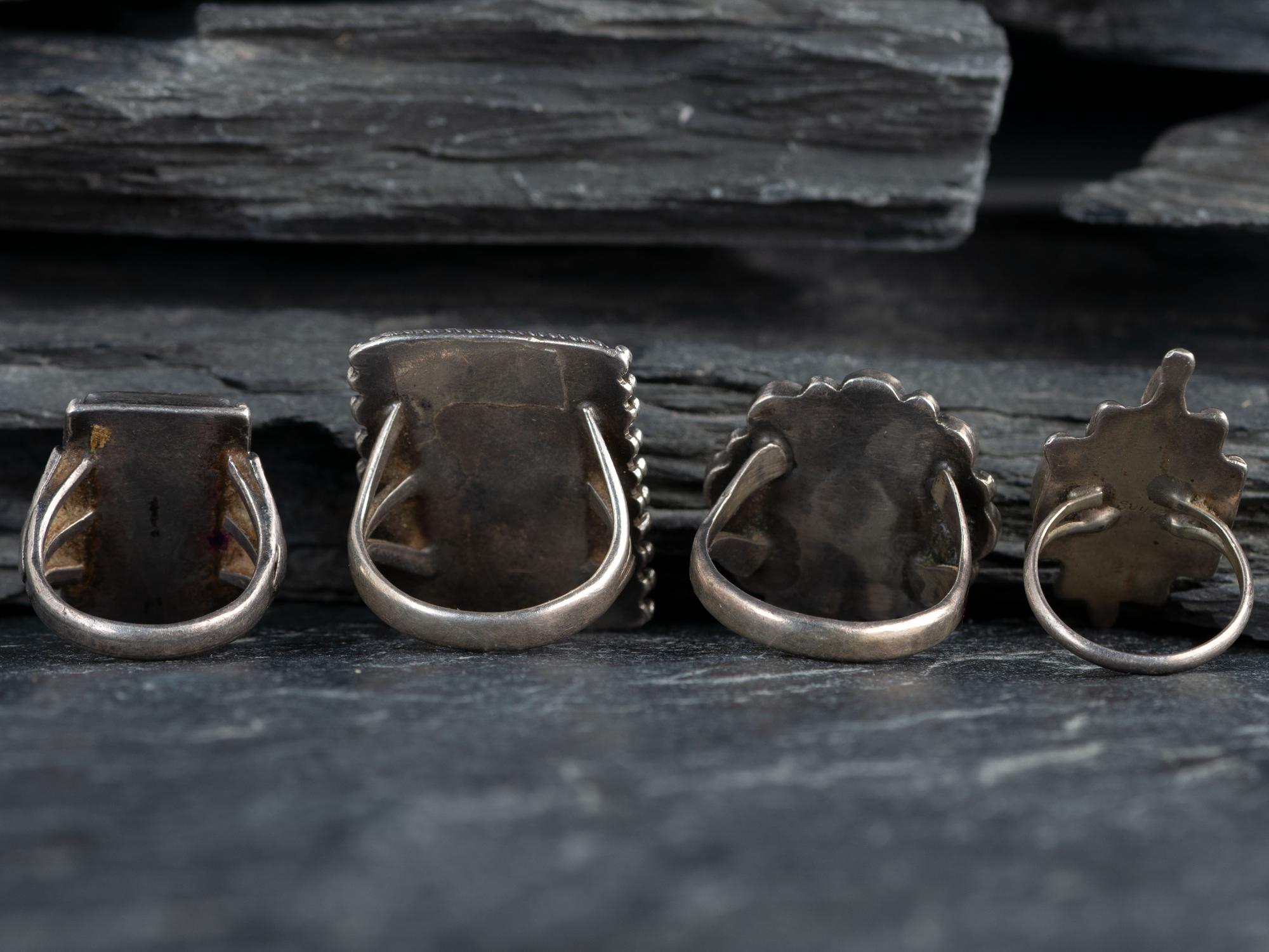 Navajo and Zuni Silver and Turquoise Rings