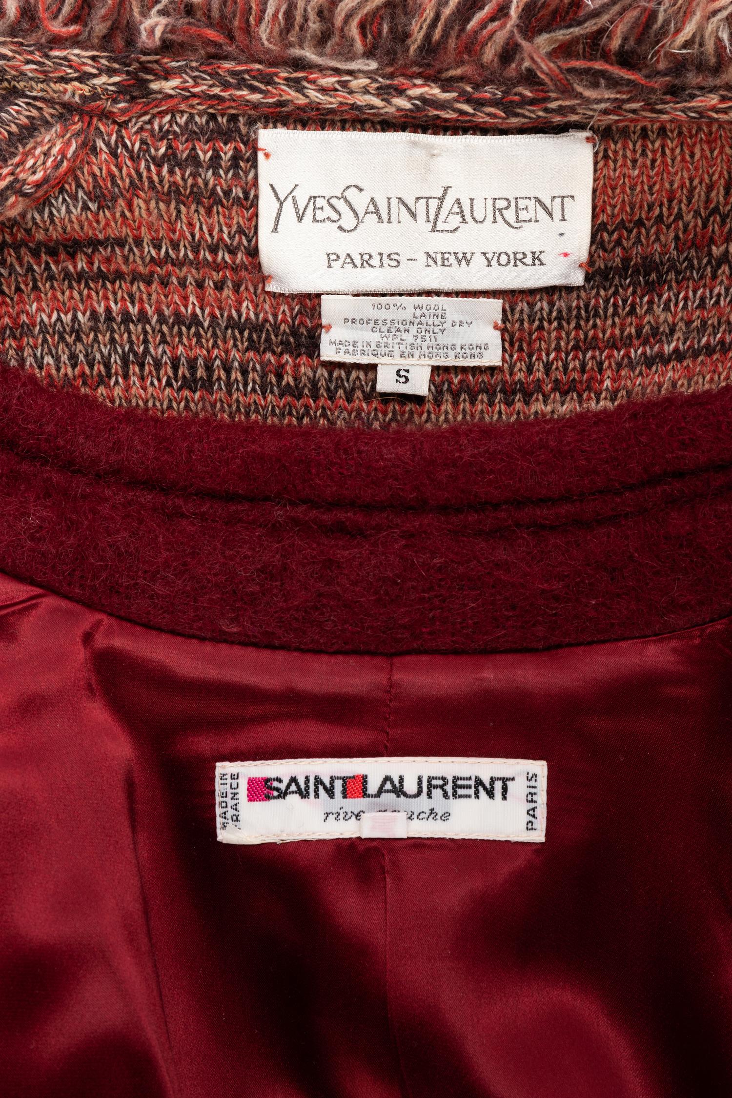 Two Yves Saint Laurent Wool Jackets, 1980-90s