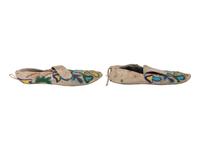 Apsáalooke [Crow] Beaded Hide Moccasins
