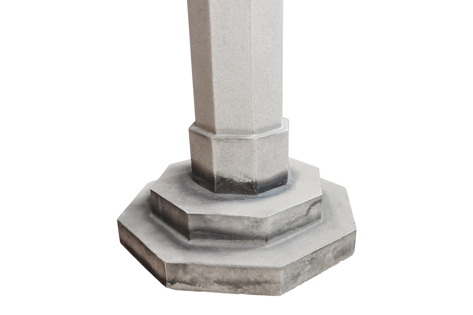 A Glazed Terra Cotta Pedestal 18" W x 18" D x 35" H — United States, Early 20th Century