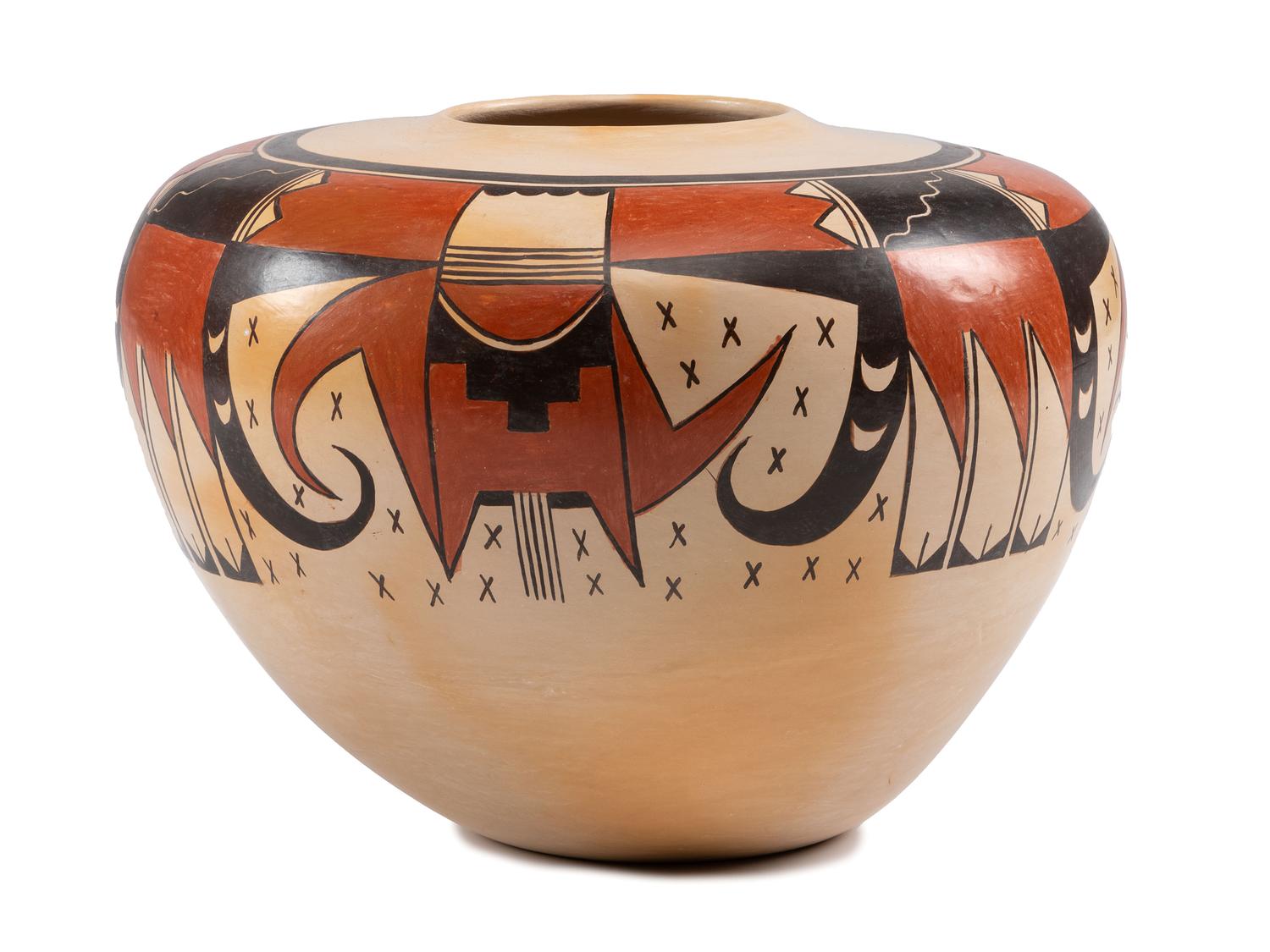 Polychrome Pottery Seed Jar