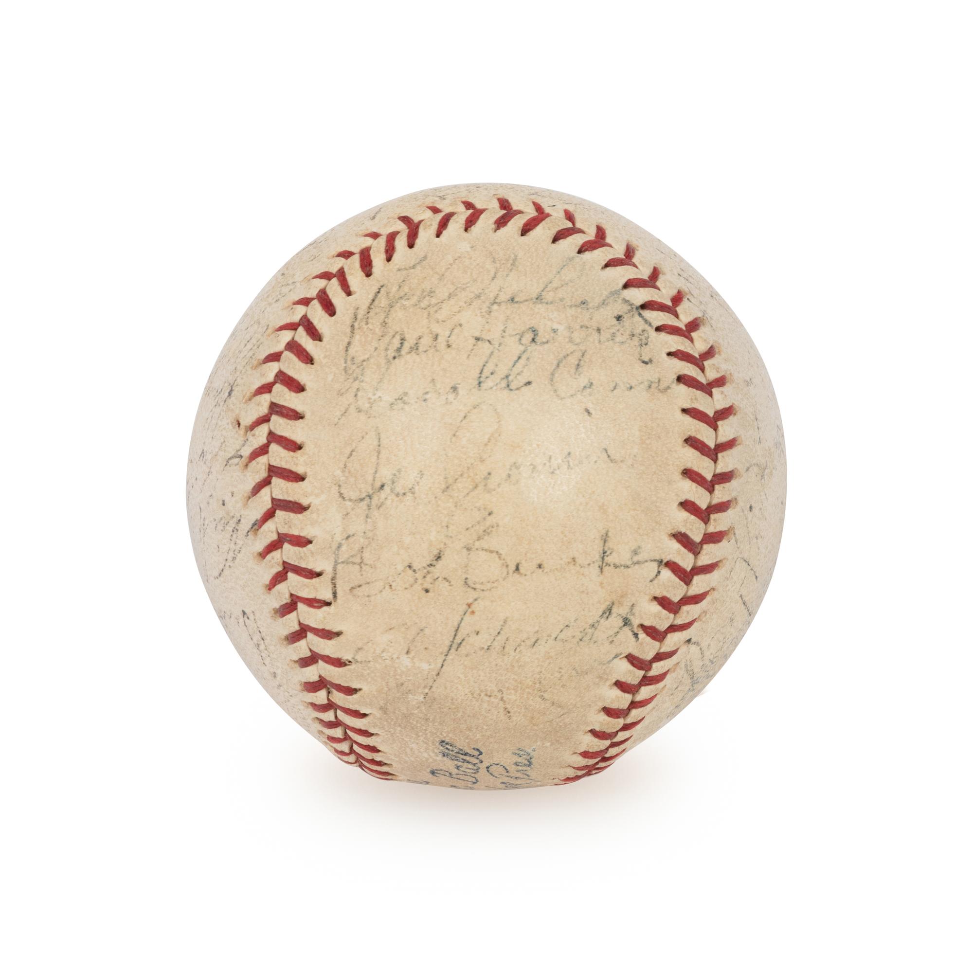 A 1934 Washington Senators Team Signed Autograph Baseball (Beckett Authentication Services)