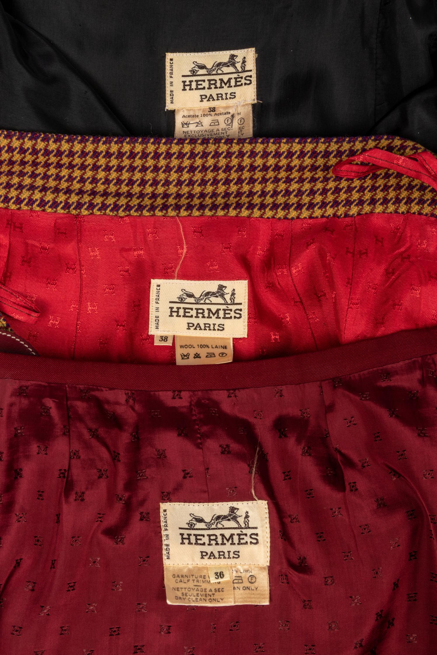 Three Hermès Skirts, 1970-80s