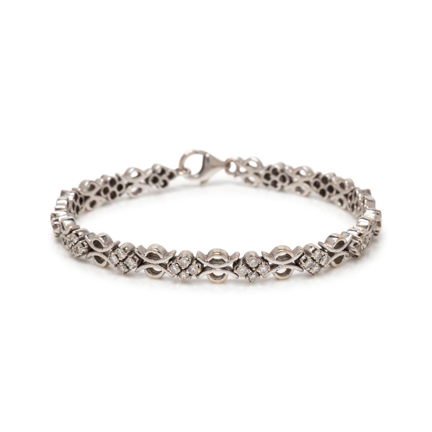 WHITE GOLD AND DIAMOND BRACELET