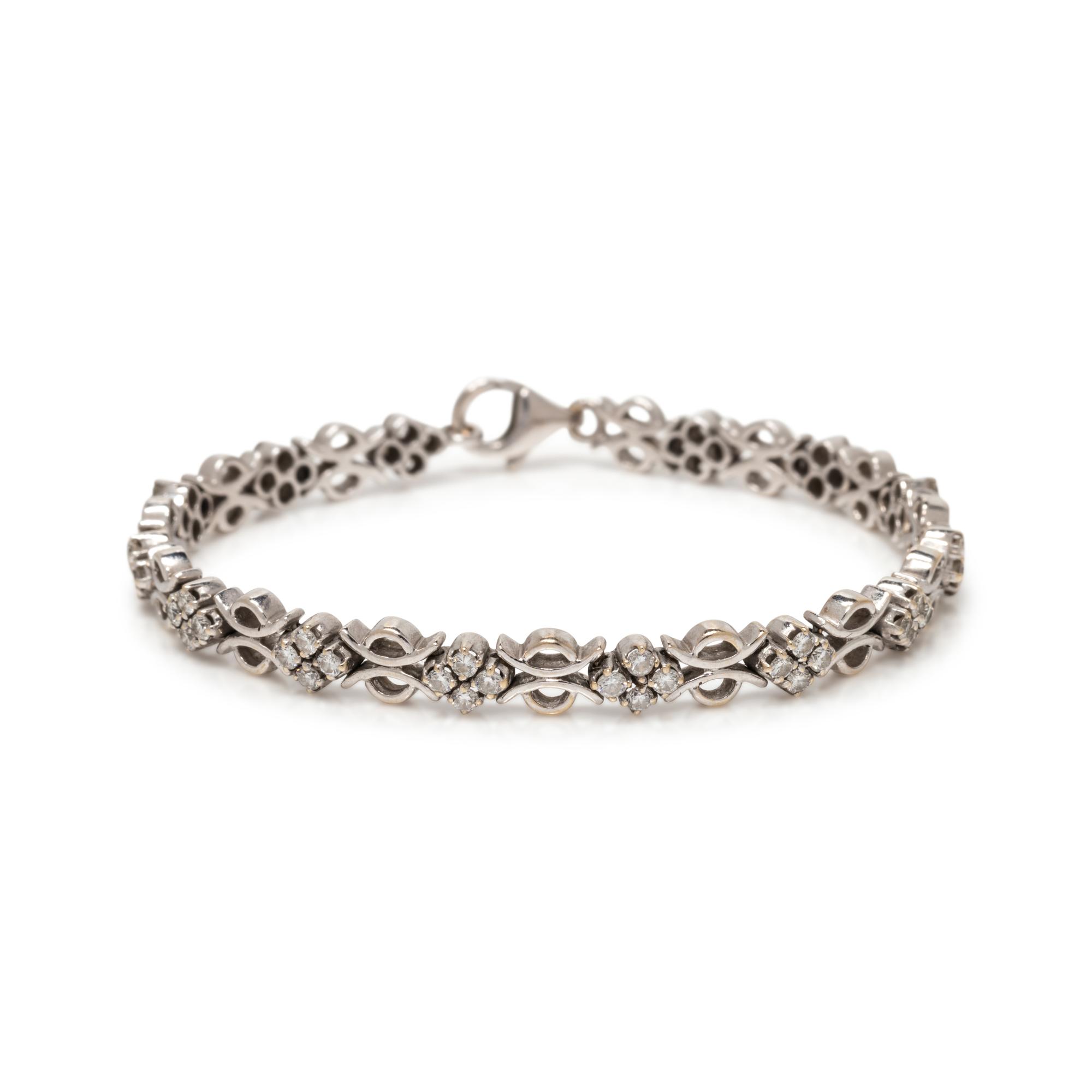 WHITE GOLD AND DIAMOND BRACELET