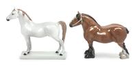 Two Bing & Grondahl Porcelain Figures Width of wider 11 inches. — 20TH CENTURY