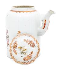 A Chinese Export Porcelain Armorial Spanish Market Coffee Pot and Cover