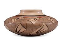 Pottery Jar, with Migration Pattern