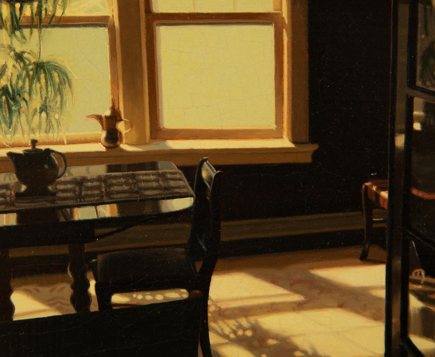 Sunroom Doorway with Teapot and Dining Table (Two works)