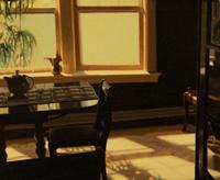 Sunroom Doorway with Teapot and Dining Table (Two works)