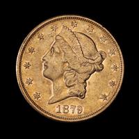 A United States 1879-S Liberty Head $20 Gold Coin