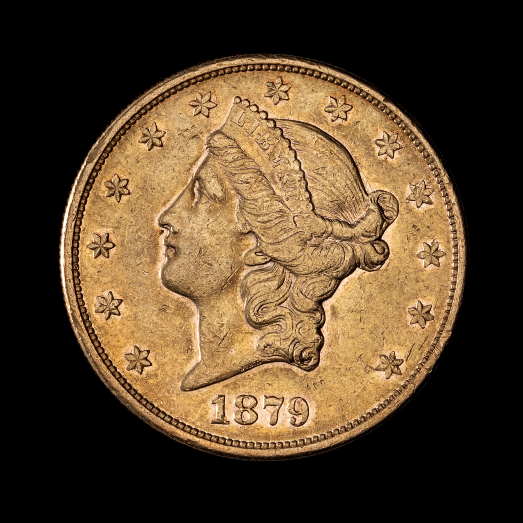 A United States 1879-S Liberty Head $20 Gold Coin