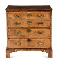 A George II Walnut Chest of Drawers
