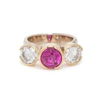 PINK SAPPHIRE AND DIAMOND RING