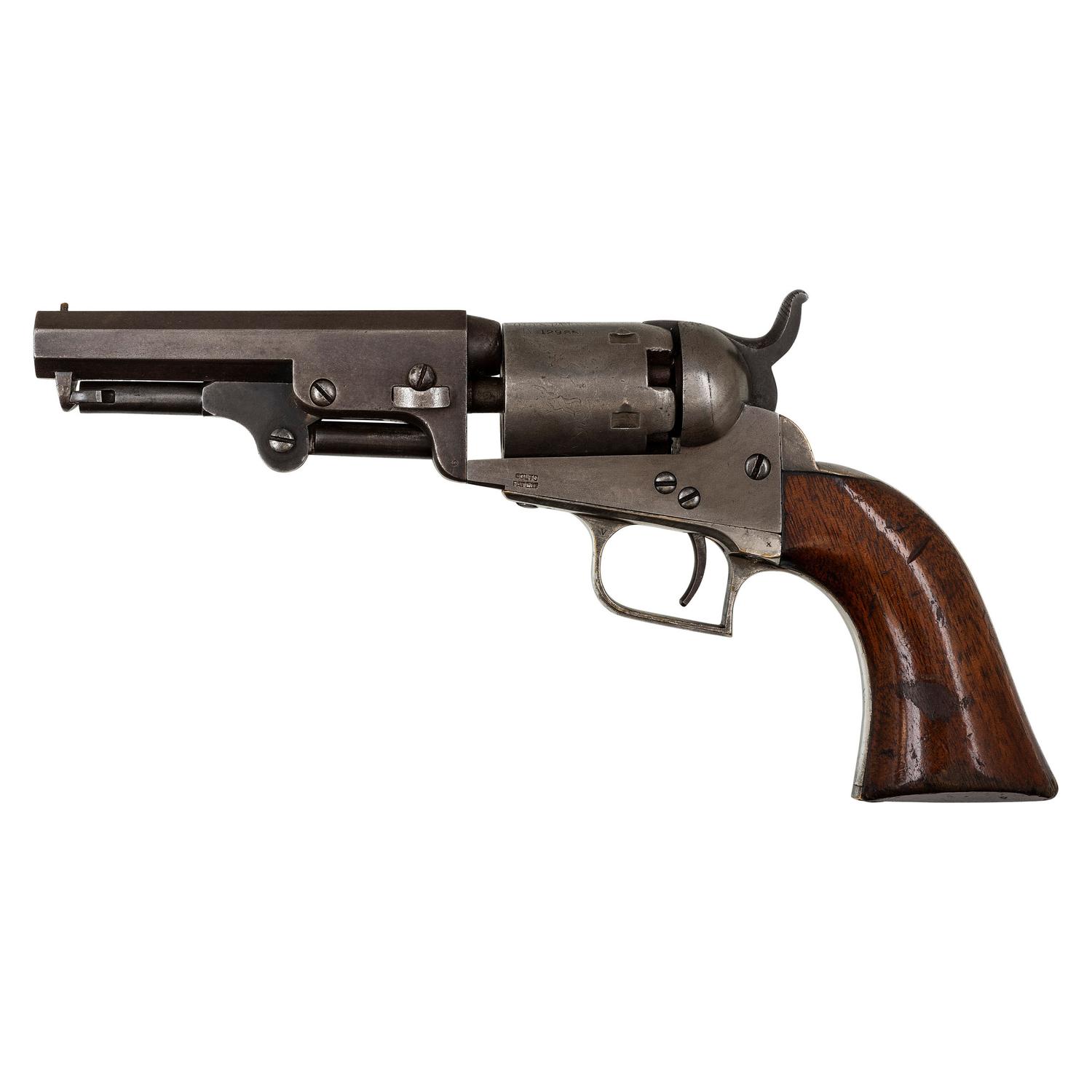 Colt Model 1849 "Square Back" Pocket Model or "Baby Dragoon with Loading Lever" Revolver