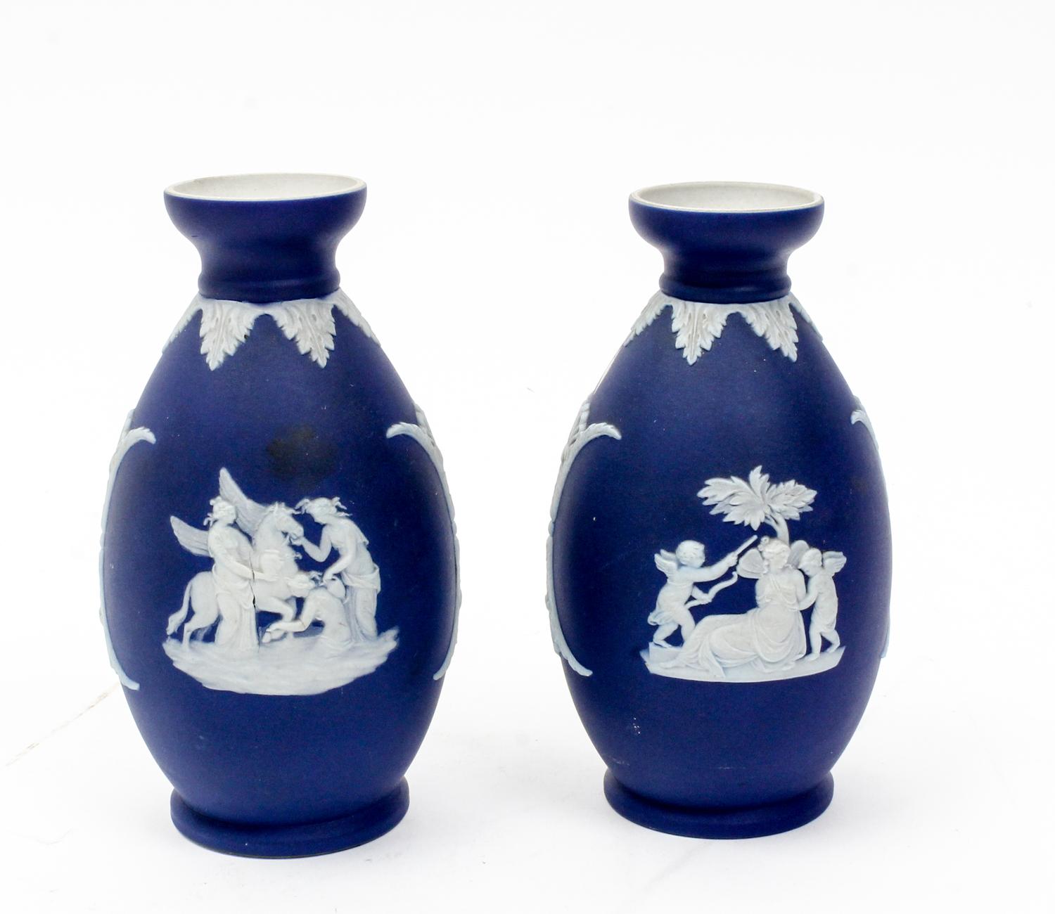 Two Wedgwood Vases Height 5 inches. — 20TH CENTURY