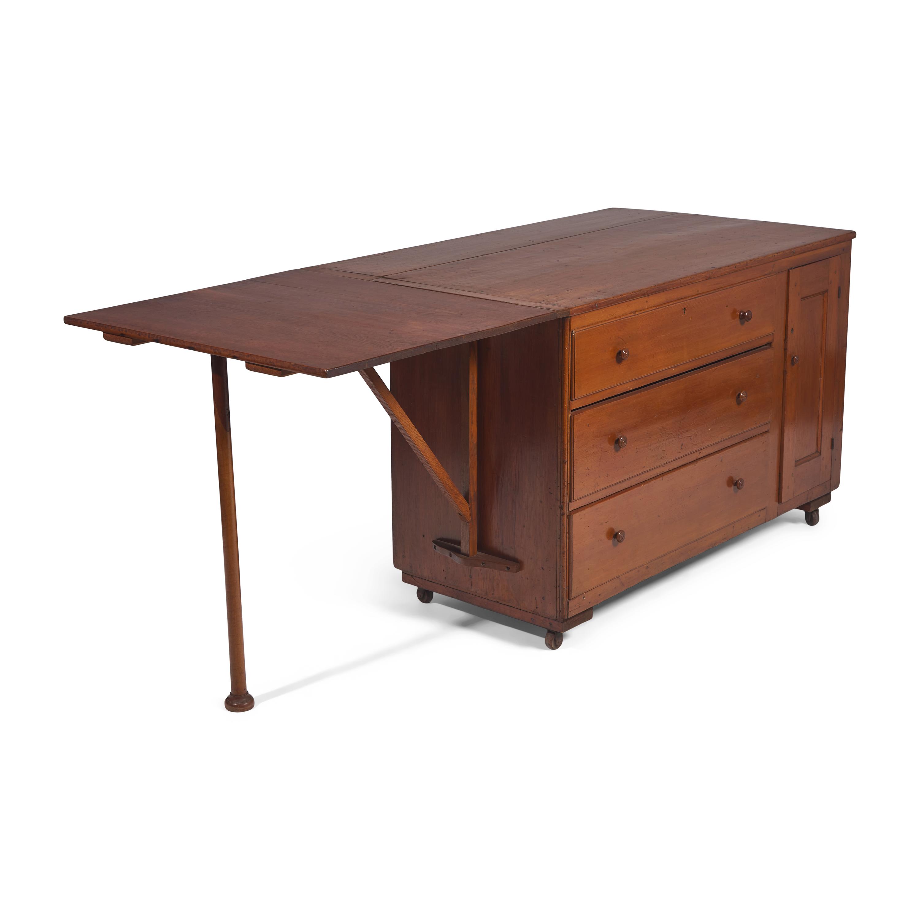 A Shaker Maple and White Pine Shaker Worktable