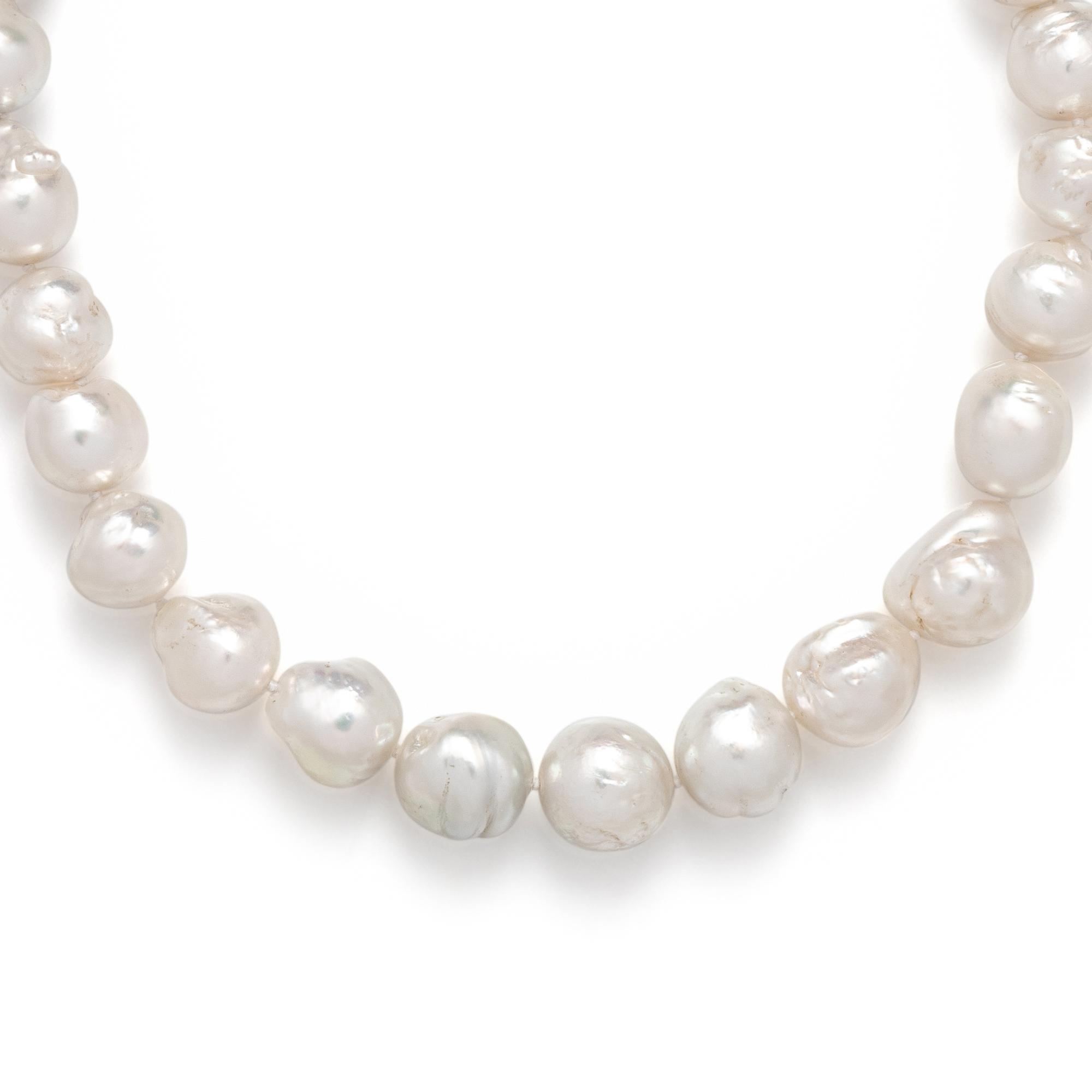 CULTURED BAROQUE PEARL NECKLACE