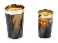 An English Silver Mounted Horn Drinking Cup