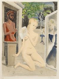 Paul Delvaux, (Belgian, 1897-1994), Eventail, 1968