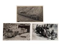 [MINING]. A group of approx. 80 RPPCs & photographs of mining and oil drilling.