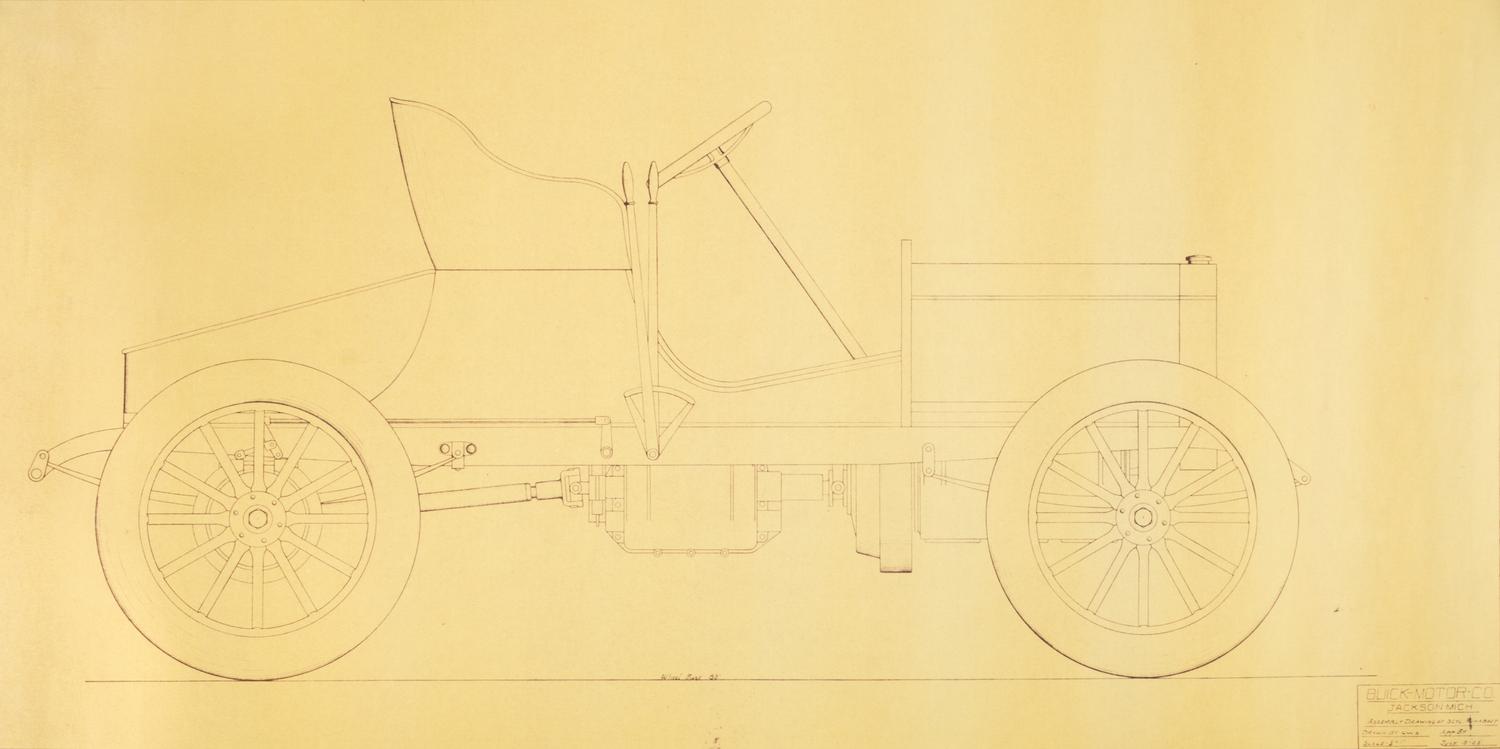 (ENGINEERING) BUICK MOTOR COMPANY. A group of blueprints for early Buick automobiles.
