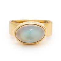 Wendy Ramshaw, Moonstone and Yellow Gold Ring