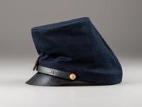 [CIVIL WAR]. McDowell-style forage cap belonging to Brigadier General Edward Paysan Chapin, KIA at the assault on Port Hudson, 27 May 1863.