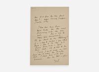 [Literature] Woolf, Virginia: Autograph Letter, initialed