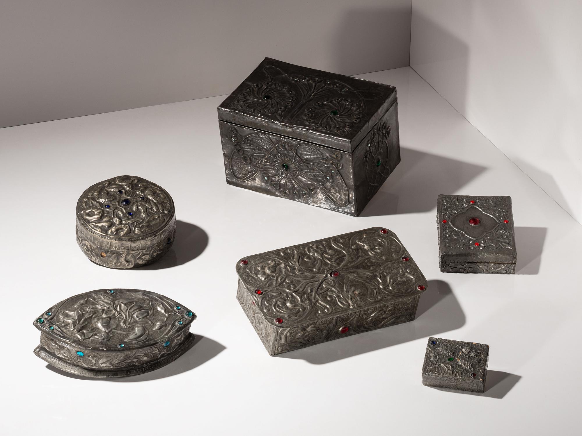 Six Hand-Crafted Boxes